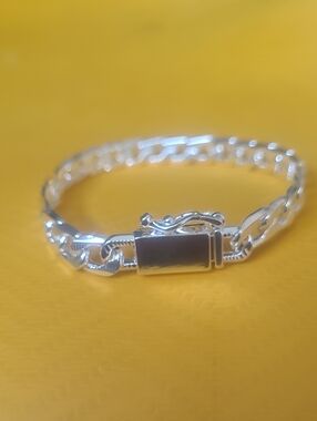Sterling Silver Women’s Link Bracelet - Silver
